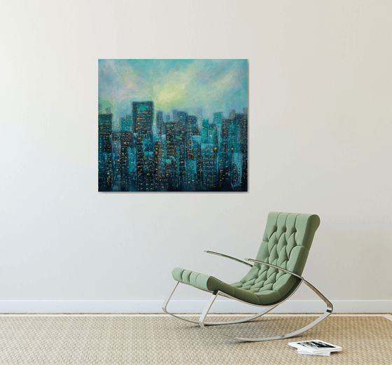 Urban Jungle - II ! Cityscape painting