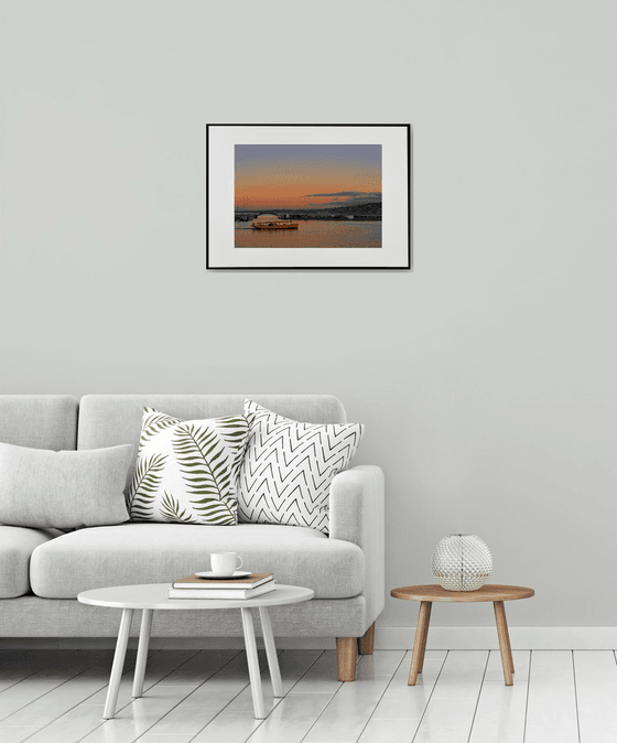 " Leman Lake. Sunset. Geneva "  Limited edition 1 / 15