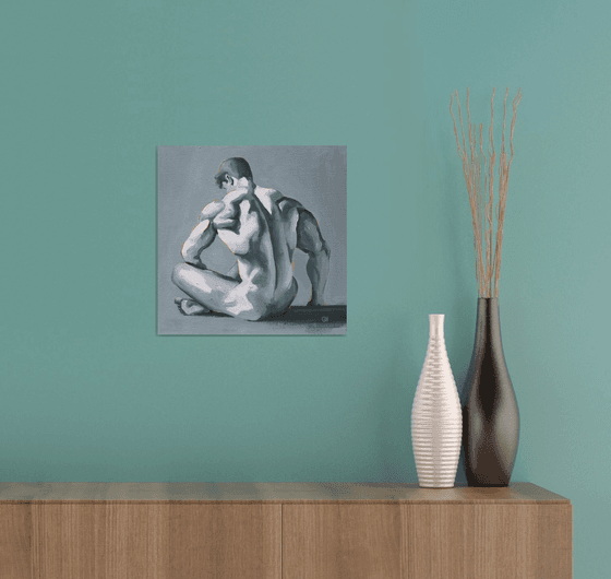 Resting Between Movements - Male nude