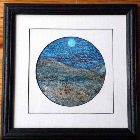 Under A Blue Moon, miniature abstract