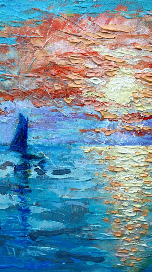 Blue Sail by Rakhmet Redzhepov
