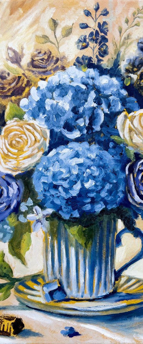 Blue Bouquet by Alisa Cherkun Drukman
