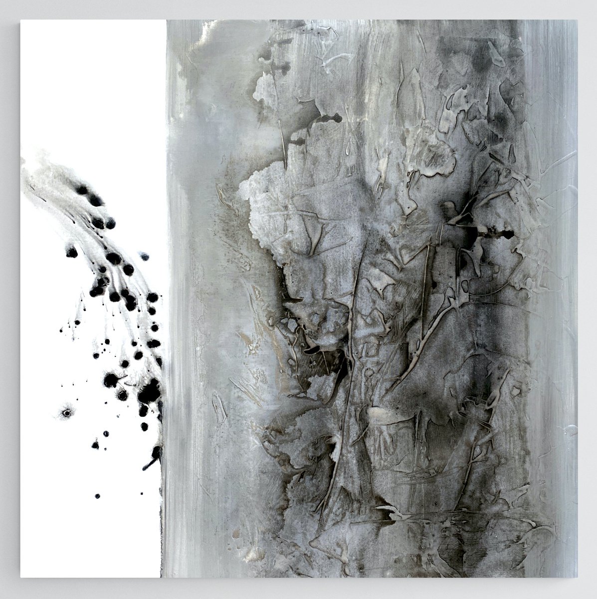 Abstract Acrylic Painting By Cristina Dalla Valentina, 31 X 31, Near Light /1, Original Artwork