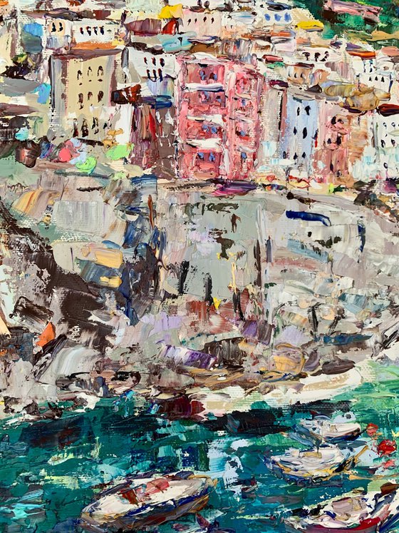 Riomaggiore Coast in Italy