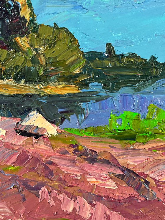 Pond near a Small Island