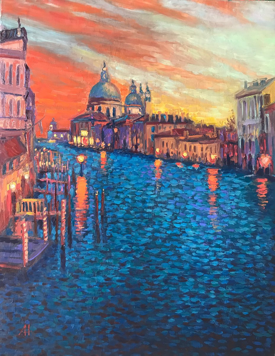 Sunset in Venice by Nataliya Zagaruk