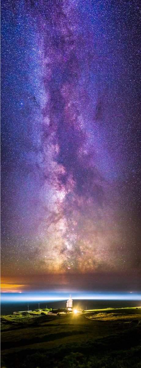 St Catherine’s Lighthouse Milky Way Giclee Fine Art Print by Chad Powell