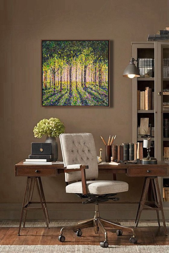 Spring Forest day - framed