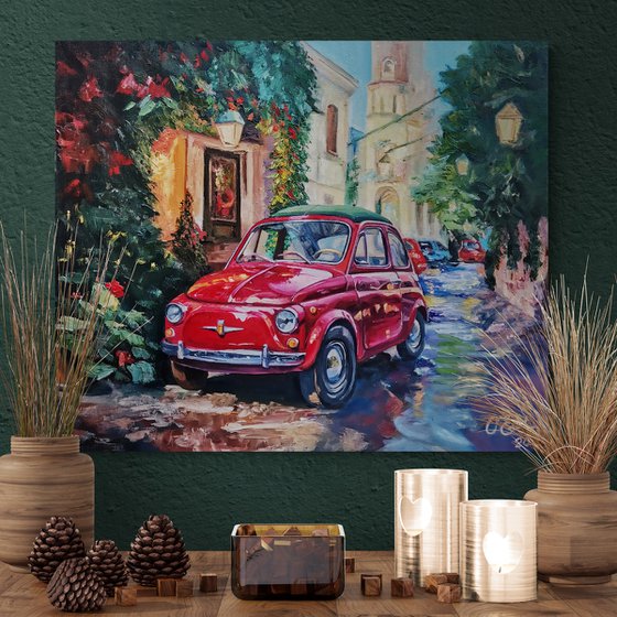 Fiat 500 in Christmas Palermo