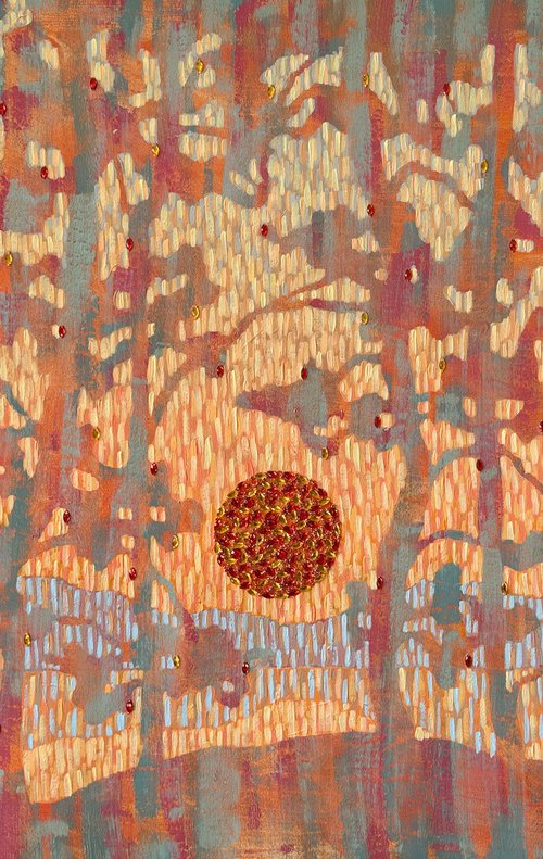 Sunset Radiance Through the Pines by Ekaterina Prisich