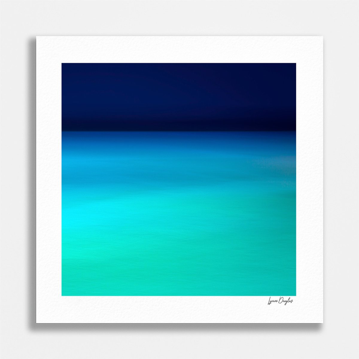 Impressionistic Landscape Photograph By Lynne Douglas, 24 X 24", Hebridean Sea Fields, Original Artwork