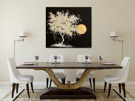 Blooming White Tree