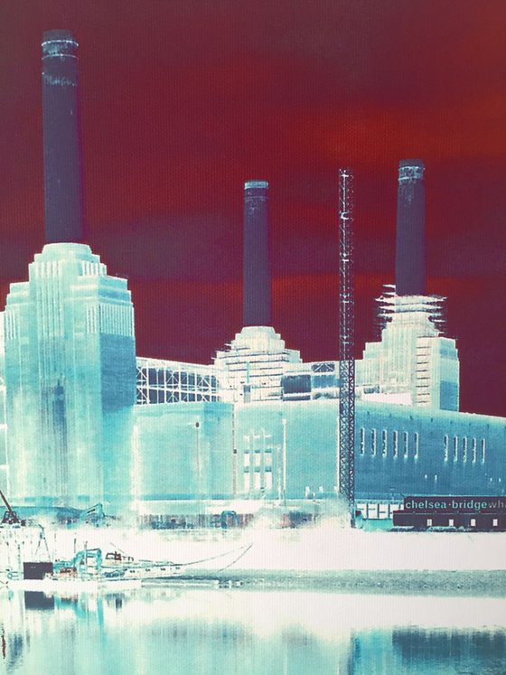 BATTERSEA POWER STATION  NO:8  Canvas Limited edition  1/20 12"x 16"