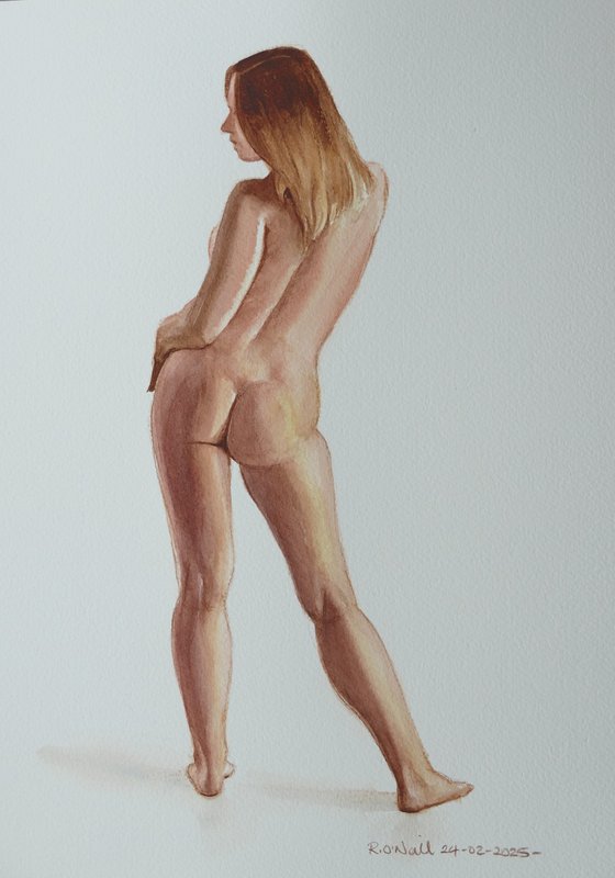 Standing female nude