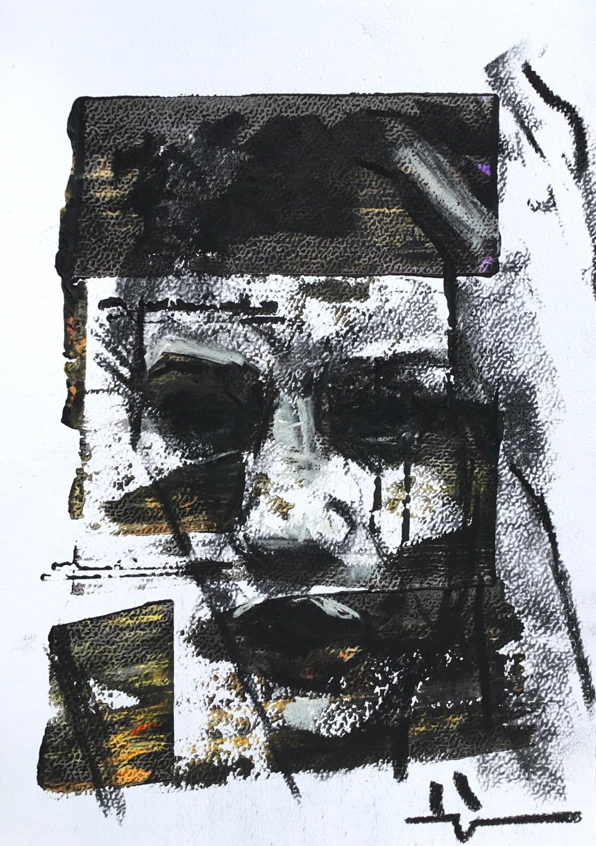 Expressive Charcoal Drawing , Saul Series #1 By Dominique Deve, 8 X 11, Artwork For Sale On Artfinder