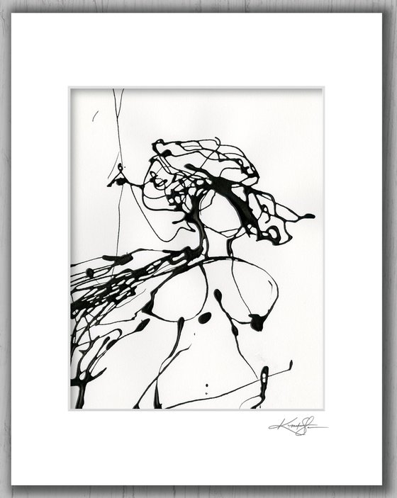 Doodle Nude 30 - Minimalistic Abstract Nude Art by Kathy Morton Stanion