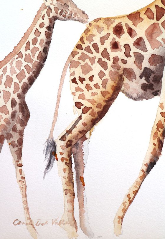 Giraffe Painting “Follow the leader"