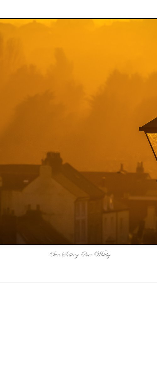 Sun Setting over Whitby by David Ireland LRPS