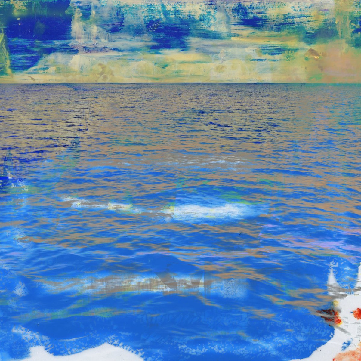 Abstract Landscape Photograph By Sven Pfrommer, 39 X 39", La Mer Xxxv, Original Artwork