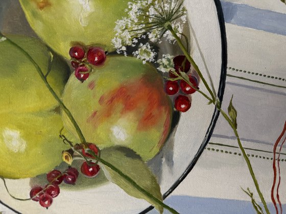 Blue Symphony on the Kitchen Table