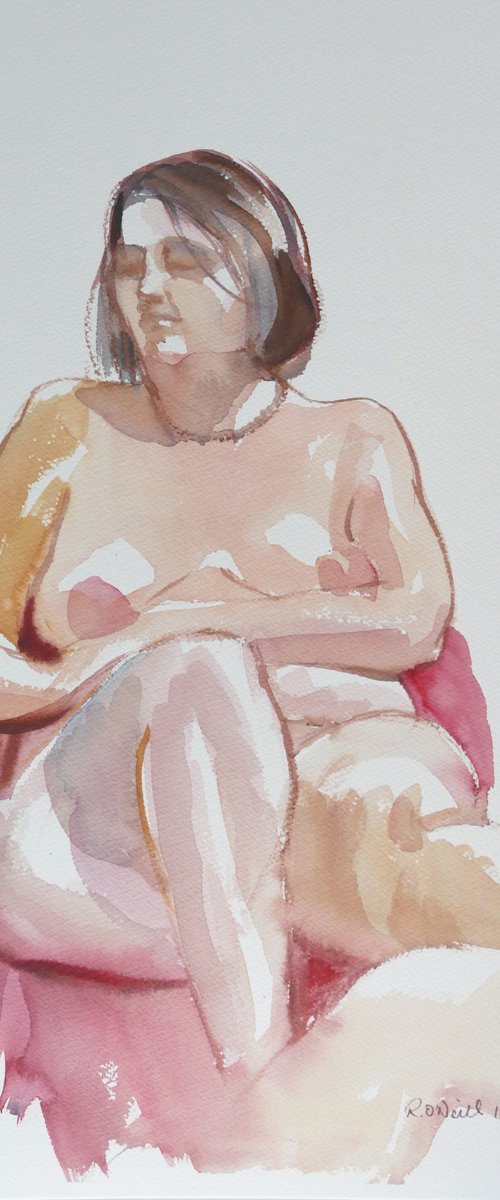 Seated female nude by Rory O’Neill