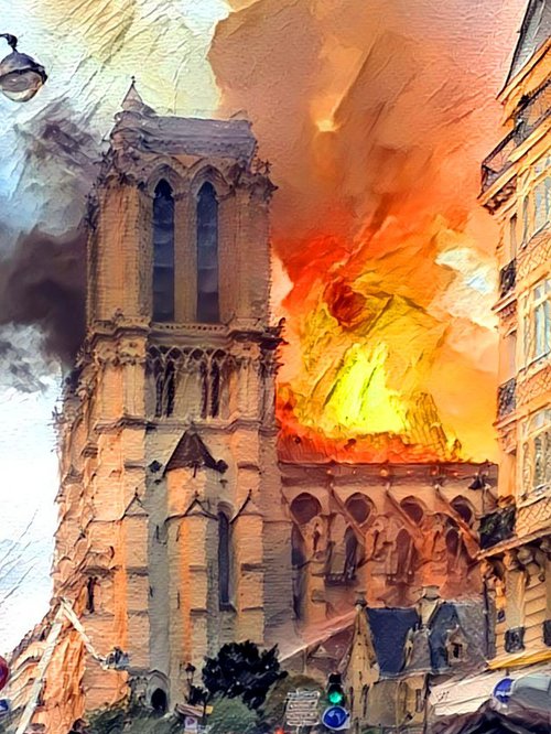 Incendie Notre-Dame de Paris N11 by Danielle ARNAL