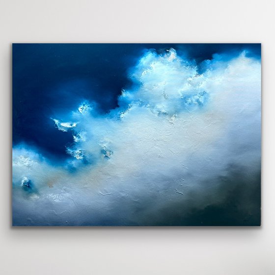 Storm clouds over fields