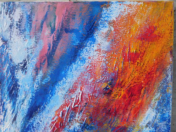 Rule exception - 90x60 cm, LARGE XL, Original abstract painting, acrylic on canvas
