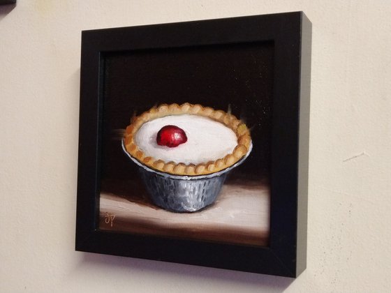 Bakewell tart still life