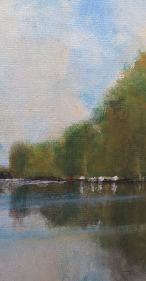 The Ouse at Acaster Malbis by Malcolm Ludvigsen