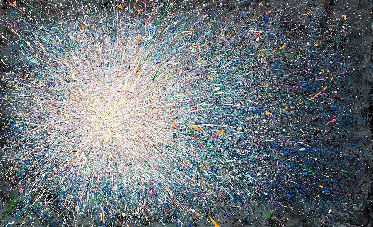 Impressionistic Landscape Painting By Nadiia Antoniuk, 65 X 41", Oceanic Awakening -Horizontal, Original Artwork