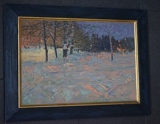 Winter night. Maryino