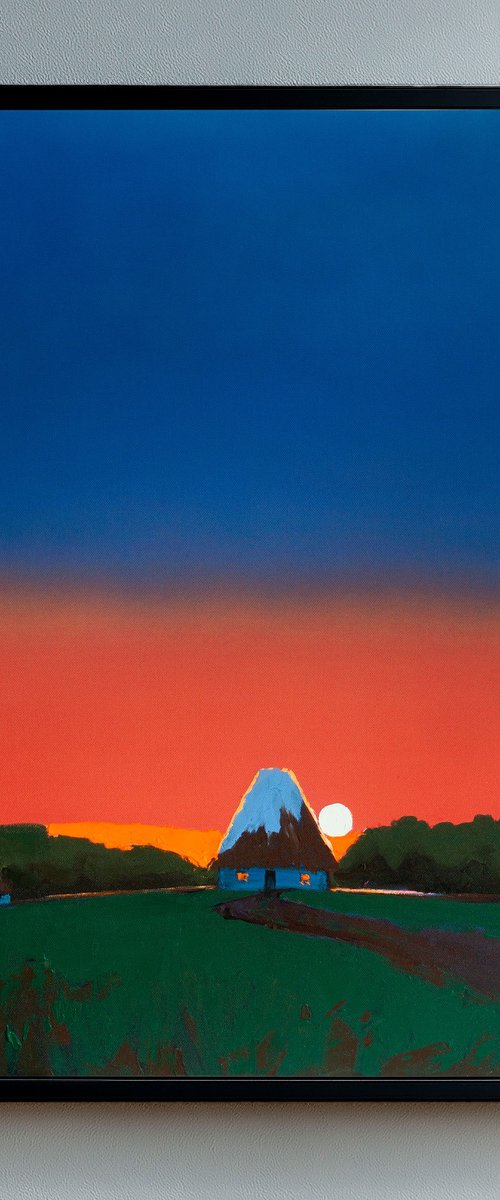 Evening Cottage by Bohdan Katolyk