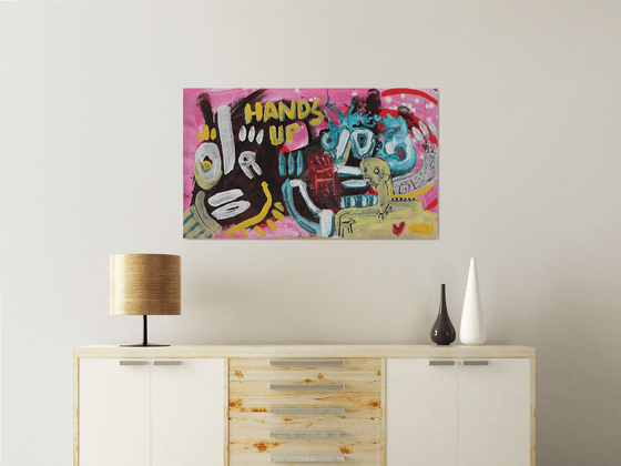 HANDS UP 59x100cm