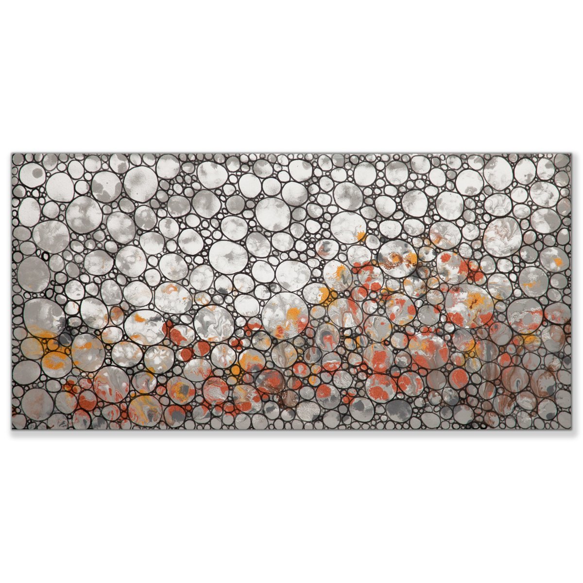 Abstract Acrylic Painting By Hilary Winfield, 30 X 15, Dimension 34, Original Artwork