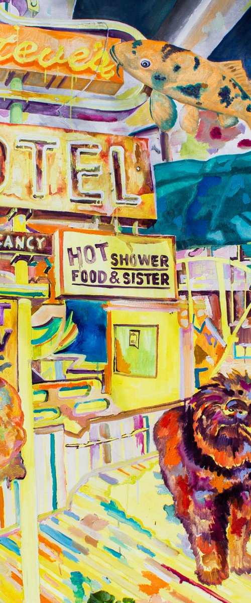 Hot Shower Food and Sister by Dominic Virtosu