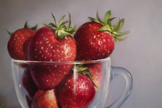 "Still life with strawberries"