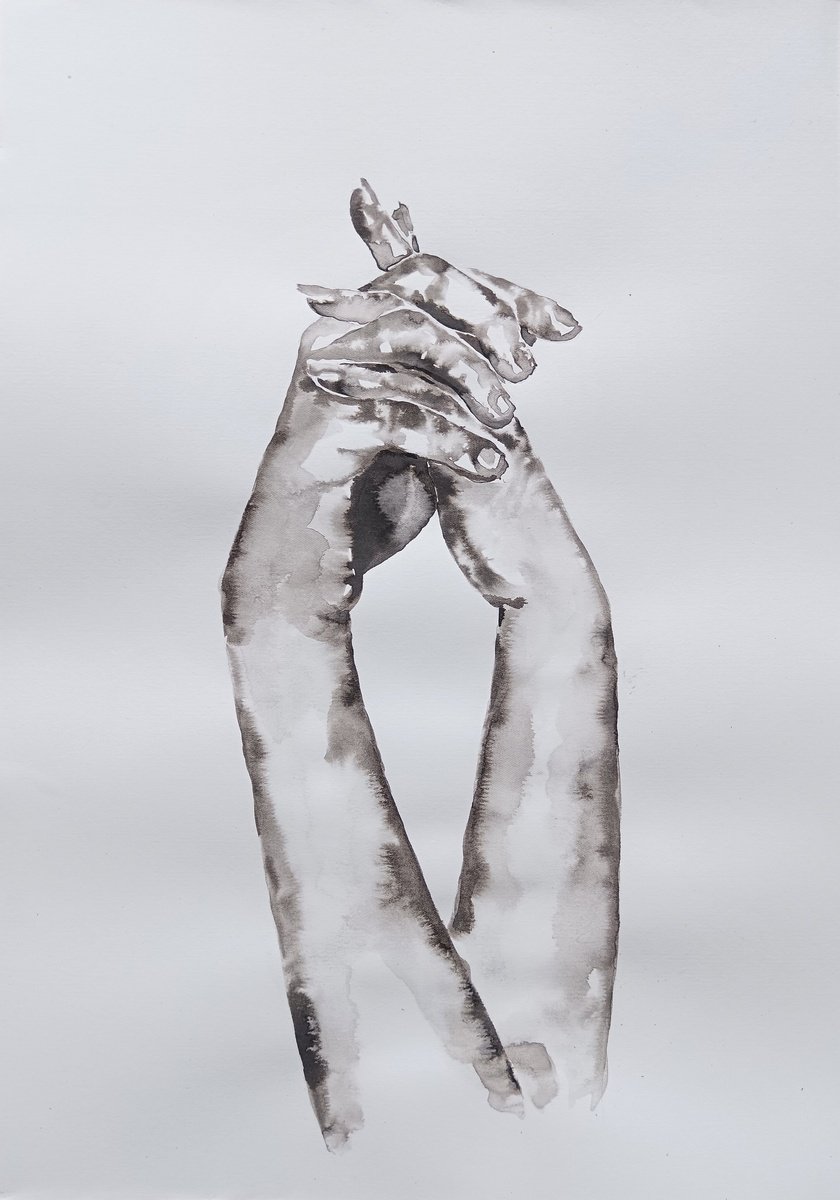 Lovers hands VI by Mateja Marinko