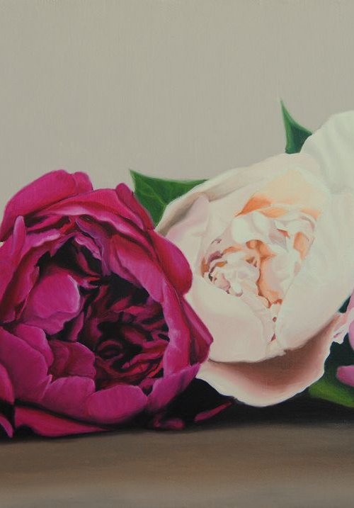 Peonies painting by Simona Tsvetkova