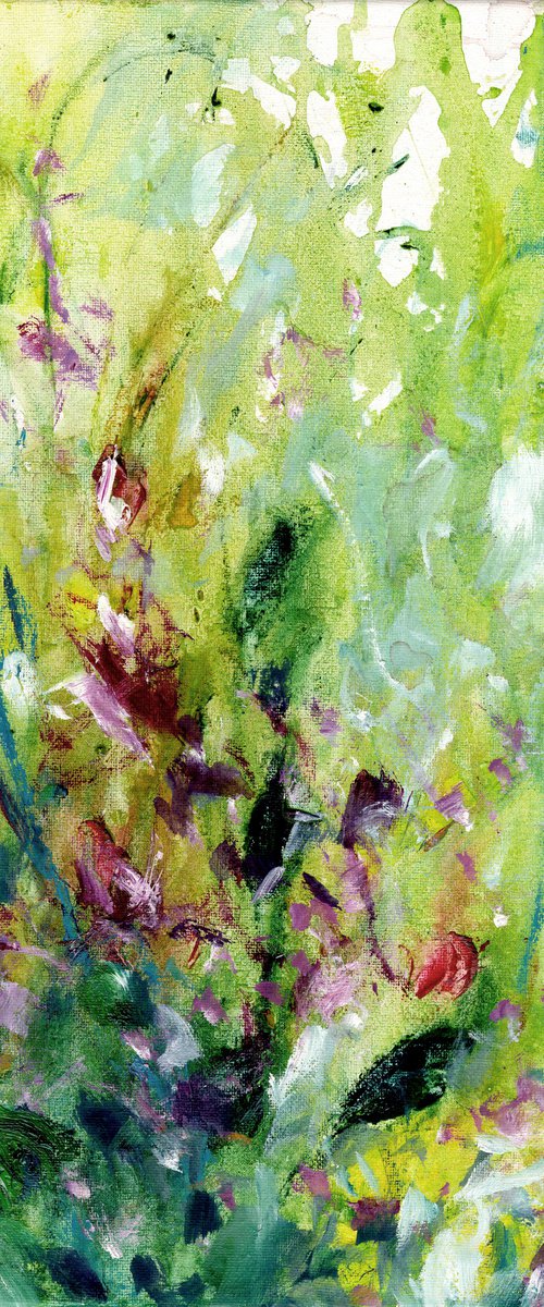 Floral Lullaby 40 - Flower Oil Painting by Kathy Morton Stanion by Kathy Morton Stanion