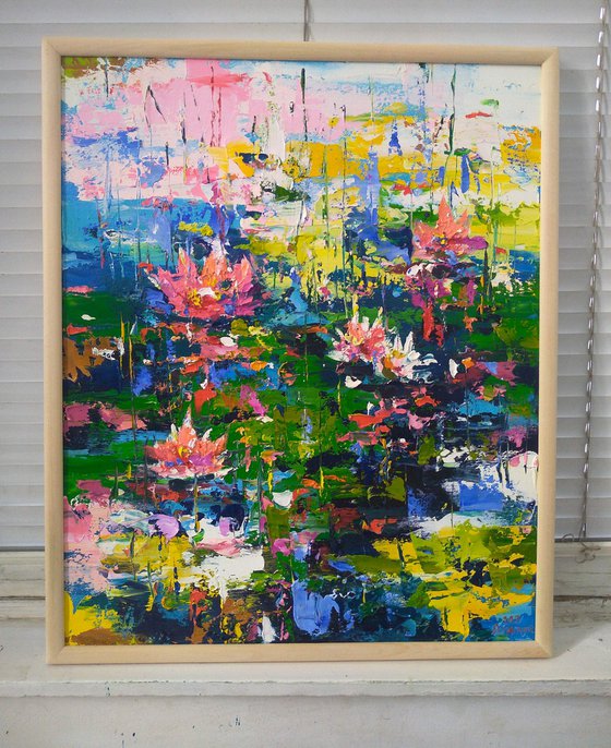 Abstract landscape  (Water lilies)