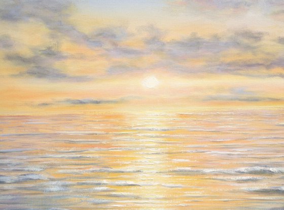 Light over the ocean