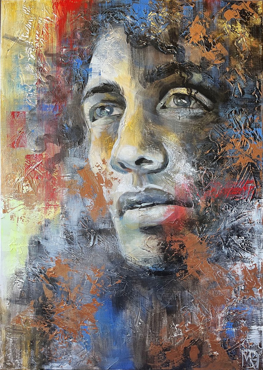 Strange Male Face By Maria Kireev, 28 X 39, Artwork For Sale On Artfinder