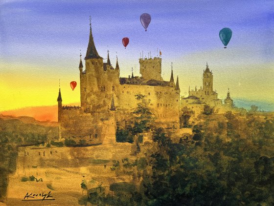 Balloons over Segovia