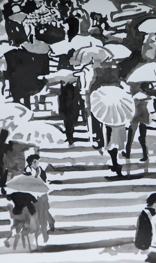Rainy day  V / 42 X 29.7 cm by Alexandra Djokic