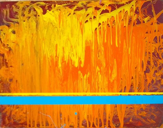 Orange abstraction 60X40cm