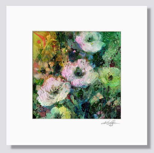 Floral Delight 46 - Textured Floral Abstract Painting by Kathy Morton Stanion by Kathy Morton Stanion