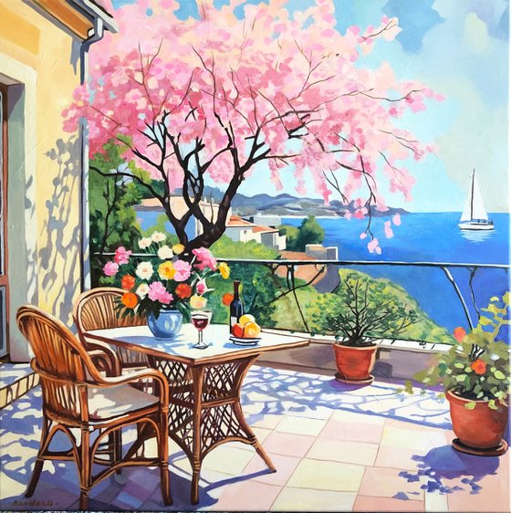 Mediterranean Terrace in Bloom