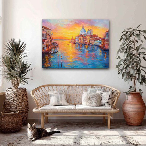 Venice Sunset Reflections