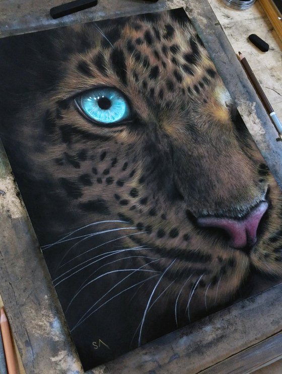 I Remember (Original Leopard Painting)